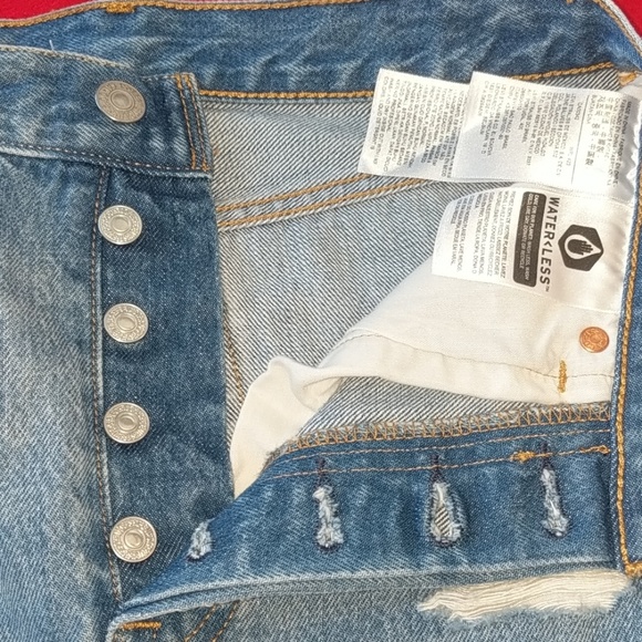 NWT Levi deconstructed skirt button fly, 25 - Picture 4 of 8